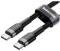 Миниатюра Baseus USB-C to USB-C 2.0m USB 3.1 3A grey-black CATKLF-HG1, фото 3