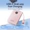 Миниатюра Vention 10000mAh, 22.5W, PD, QC, Pink FKAP0-C, фото 9