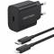 Миниатюра Vention 1xUSB-C PD20W + cable USB-C to Lightning black G17B0-EU, фото 1