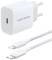 Миниатюра Vention 1xUSB-C PD20W + cable USB-C to USB-C white G16W0-EU, фото 1