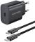 Миниатюра Vention 1xUSB-C PD20W + cable USB-C to USB-C black G16B0-EU, фото 1