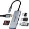 Миниатюра Vention USB-C 6-in-1 3xUSB 3.0 + HDMI 4K30Hz + SD/TF 0.15m TOOHB, фото 2