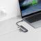 Миниатюра Choetech USB-C 7-in-1 3хUSB 3.0+USB-C PD100W+HDMI 4K 30HZ+S HUB-M19-GY, фото 4
