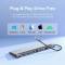 Миниатюра Vention USB3.1 Type-C to HDMI/VGA/USB-C/USB3.0x3/RJ45/SD/T THTHC, фото 5