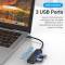 Миниатюра Vention USB 3.1 Type-C to 3xUSB 3.0+MicroUSB+3.5mm Sound A TGQBB, фото 4