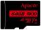 Миниатюра Apacer 64GB microSD class 10 UHS-I V10 A1 AP64GMCSX10UB-RA, фото 1