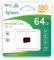 Миниатюра Apacer 64GB microSD class 10 UHS-I V10 A1 AP64GMCSX10UB-RA, фото 2
