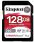Миниатюра Kingston 128GB SDXC class 10 UHS-II U3 Canvas React Plus SDR2V6/128GB, фото 1