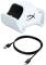 Миниатюра HyperX ChargePlay Duo для PS5 DualSense White 51P68AA, фото 5