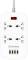 Миниатюра ColorWay 4 розетки/4USB White 1.8м (1QC3.0 + 3 AUTO ID) CW-CHU44QW, фото 1