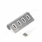 Миниатюра Maxxter USB 2.0 Type-A 4 ports silver HU2A-4P-01, фото 1