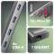 Миниатюра AXAGON USB-C 9-in-1 4xUSB 3.2 + 2xUSB-C + HDMI + SD/TF + HMC-10HLS, фото 4
