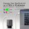 Миниатюра AXAGON 1xUSB-C PD67W + 1xUSB QC4+ PPS display gray ACU-PQ67D, фото 8