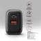 Миниатюра AXAGON 1xUSB-C PD67W + 1xUSB QC4+ PPS gray ACU-PQ67, фото 5