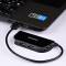 Миниатюра AXAGON USB 2.0 to 4xUSB 2.0 0.2m black HUE-X4B, фото 5