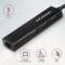 Миниатюра AXAGON USB-C to 3xUSB-A + RJ45 0.2m metal black HMC-GL3A, фото 3