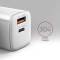 Миниатюра AXAGON 1xUSB QC4.0 + 1xUSB-C PD30W PPS white ACU-PQ30W, фото 3