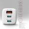 Миниатюра AXAGON 1xUSB + 2xUSB-C 65W QC4+ PD3.0 PPS white ACU-DPQ65W, фото 5