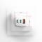 Миниатюра AXAGON 1xUSB + 2xUSB-C 65W QC4+ PD3.0 PPS white ACU-DPQ65W, фото 9