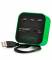 Миниатюра VOLTRONIC USB 2.0 to 3xUSB 2.0 + SD/MMC/TF/M2 green/black CUB3-GB, фото 1