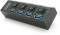 Миниатюра VOLTRONIC USB 3.0 to 4xUSB with switches YT-3H4S/1TB, фото 3