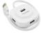 Миниатюра Veggieg USB 2.0 to 4xUSB 0.3m white V-U2407, фото 1