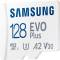 Миниатюра Samsung 128GB microSD class 10 UHS-I U3 V30 A2 EVO Plus MB-MC128SA/EU, фото 1