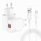 Миниатюра Grand-X 2xUSB 5V 2.4A + cable USB to USB-C white CH-15WT, фото 2