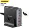 Миниатюра ESSAGER 3xUSB-C + 3xUSB-A 85W GaN black EZC85W-SXB0G-Z, фото 2