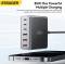 Миниатюра ESSAGER 3xUSB-C + 3xUSB-A 85W GaN black EZC85W-SXB0G-Z, фото 5