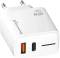Миниатюра Grand-X GaN 1xUSB-C + 1xUSB QC3.0 45W white CH-460W, фото 3