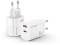 Миниатюра Grand-X GaN 1xUSB-C + 1xUSB QC3.0 36W white CH-360W, фото 2