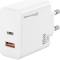 Миниатюра Grand-X GaN 1xUSB-C + 1xUSB 65W PD3.0 QC4.0 AFC SCP FCP wh CH-960W, фото 1