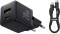 Миниатюра Baseus 1xUSB-C PD20W + 1xUSB + cable USB-C to USB-C white P10111608113-01, фото 1