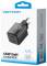 Миниатюра Vention 2xUSB-C PD45W GaN black FEFB0-EU, фото 3