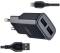 Миниатюра XO L92C (2USB/2.4A) + USB - Lightning Чорний XO-L92C-L, фото 1