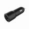 Миниатюра Gembird 1xUSB-C PD20W + 1xUSB QC3.0 car adapter black TA-UC-AC2PDQC38-CAR-01, фото 1