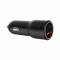 Миниатюра Gembird 1xUSB-C PD20W + 1xUSB QC3.0 car adapter black TA-UC-AC2PDQC38-CAR-01, фото 2