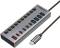 Миниатюра Promate USB-C 10-in-1 5xUSB-C + 5xUSB gray gegahub-5g, фото 1