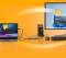 Миниатюра J5Create USB-C + USB A to 2xUSB + USB-C switch hub JCH462-N, фото 7