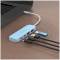 Миниатюра J5Create USB-C to 2xUSB-A + 2xUSB-C 3.2 10Gbps cyan JCH342EC-N, фото 5