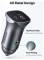 Миниатюра Ugreen 1xUSB-C + 1xUSB 30W car adapter CD130 black 40858, фото 7