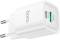 Миниатюра HOCO C149A Charm 1xUSB-C PD30W + 1xUSB QC3.0 White 6942007630337, фото 4