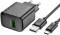 Миниатюра HOCO CS21A Rich USB QC3.0 + cable USB to USB-C Black 6942007609906, фото 1
