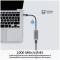 Миниатюра Promate USB-C to RJ45 Ethernet 1000Mbps grey gigaLink-c.grey, фото 2