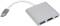 Миниатюра Patron USB-C to HDMI + USB 3.0 + USB-C 0.1m silver ADAPT-PN-TYPE-C-HUB, фото 1