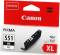 Миниатюра Canon CLI-551XL Black 11 ml 6443B001, фото 1