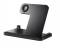 Миниатюра ESSAGER 4-in-1 wireless charger 15W foldable desktop black EWXZM-JC01-Z, фото 1