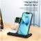 Миниатюра ESSAGER 4-in-1 wireless charger 15W foldable desktop black EWXZM-JC01-Z, фото 6