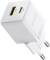Миниатюра Baseus 1xUSB-C 30W + 1xUSB white P1011160A213-00, фото 1